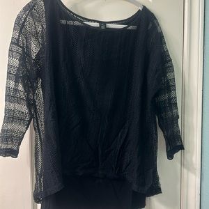 White House Black Market Net Shirt